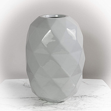 Ваза Cut M Vase Glossy Stone Grey от Bosa