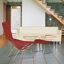 Пуф Bertoia High Back Chair and Ottoman от Knoll