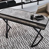 Письменный стол Cocoon Keramik KM13 Arenal / brushed grey от Cattelan Italia