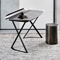 Письменный стол Cocoon Keramik KM13 Arenal / brushed grey от Cattelan Italia