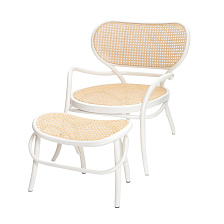 Пуф Lehnstuhl Hocker от Gebruder Thonet Vienna