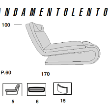 Шезлонг Andamentolento от Mascheroni